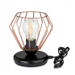 Lampka nocna Lampa stołowa loft na led E27 Drut