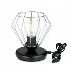 Lampka nocna Lampa stołowa loft na led E27 Drut
