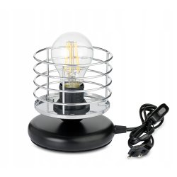 Lampka nocna Lampa stołowa loft na led E27 Drut