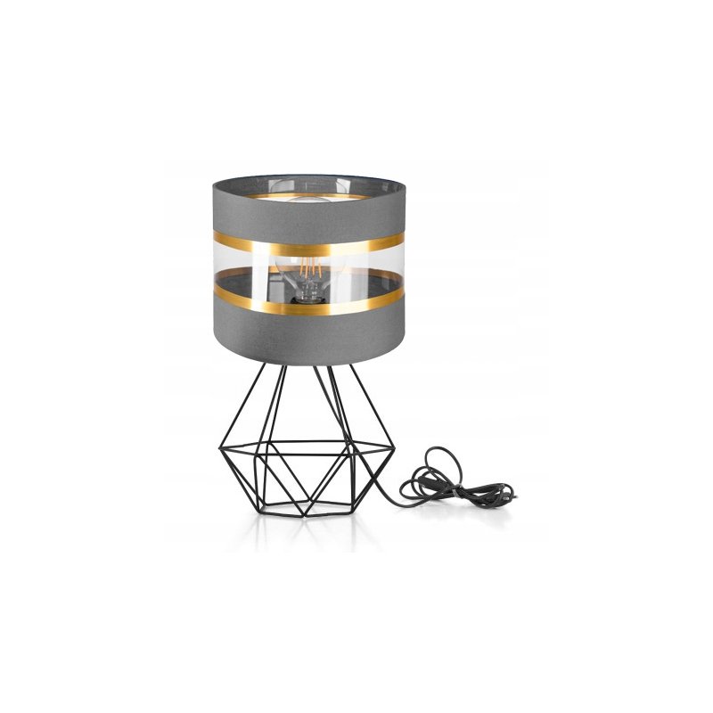 Lampka nocna Lampa stołowa loft na led E27 Abażur