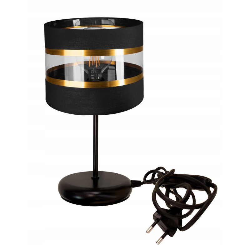 Lampka nocna Lampa stołowa loft na led E27 Abażur