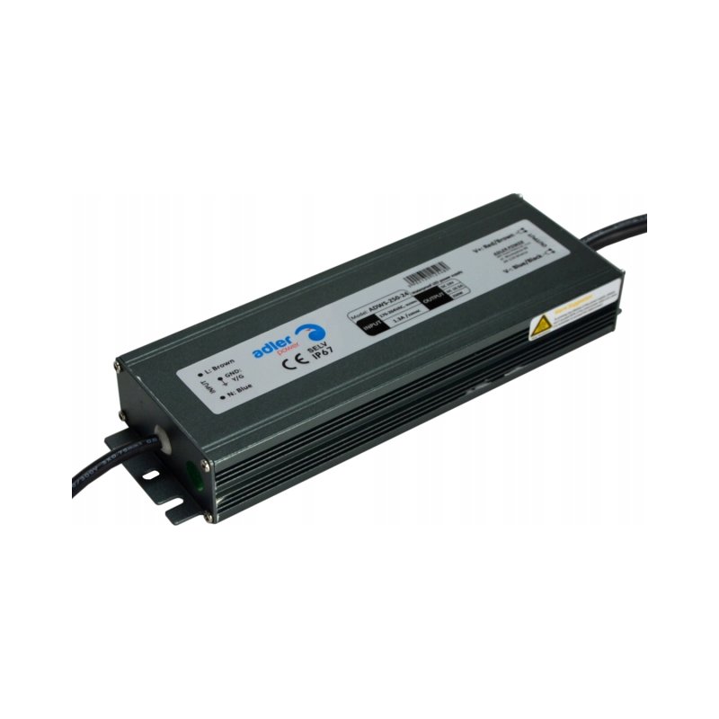 Zasilacz LED hermetyczny ADLER ADWS-250-24 | 24V 10,5A 250W IP67