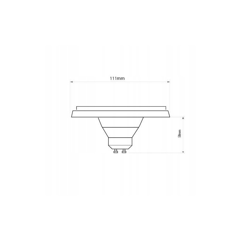 Żarówka LED GU10 ES111 do opraw AR111 10W 230V CCD NW barwa neutralna