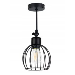 LAMPA KINKIET ŚCIENNY regulowany loft KULA drut 1