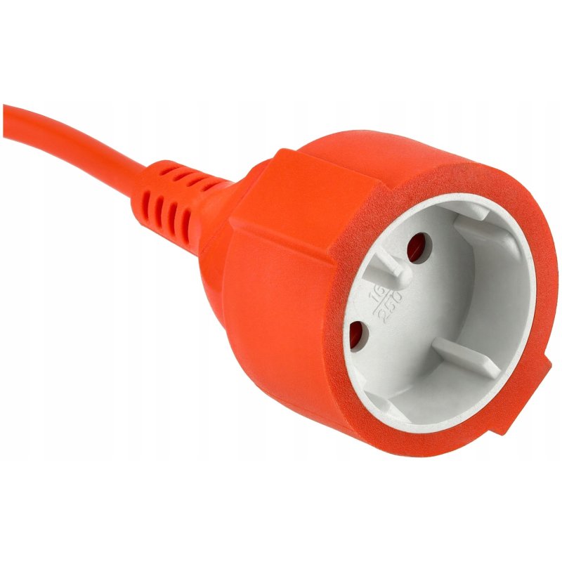 Przedłużacz sieciowy b/Uz ogrodowy pomarańczowy 2x1mm 30m 2500W
