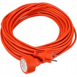 Przedłużacz sieciowy b/Uz ogrodowy pomarańczowy 2x1mm 30m 2500W