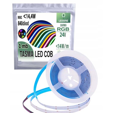 Taśma LED COB linia kolor...
