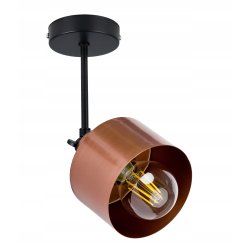 lampa kinkiet ścienny regulowany loft metal miedź