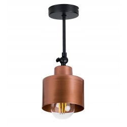 lampa kinkiet ścienny regulowany loft metal miedź
