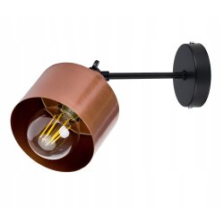 lampa kinkiet ścienny regulowany loft metal miedź