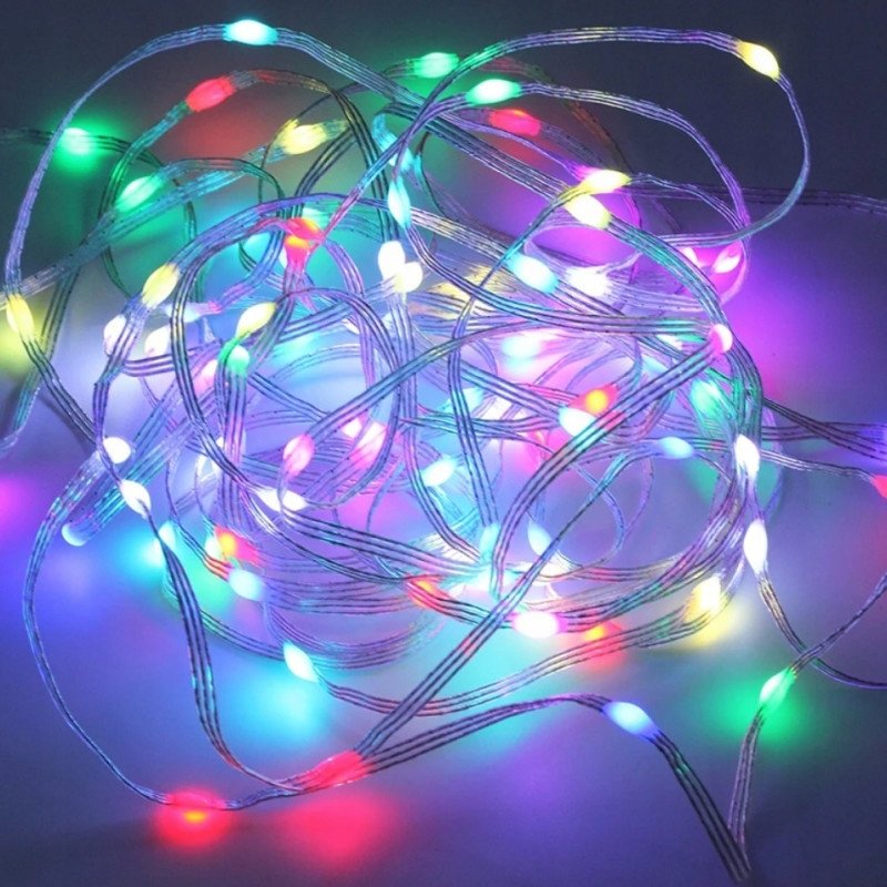 MAGICZNE LAMPKI CHOINKOWE TAŚMA LED RGB 1MLN KOLOR 50 LED 5m WiFi smart USB