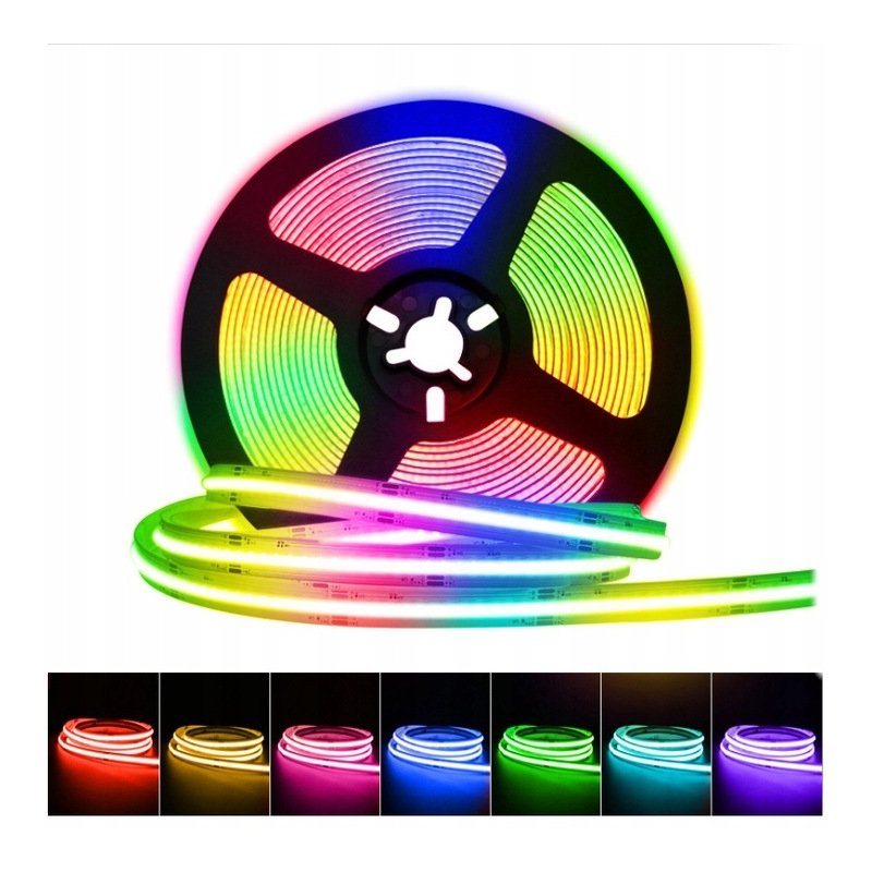 Taśma LED COB 784diod linia światła RGBW + WW CIEPŁA 24V 19w/m 1mb