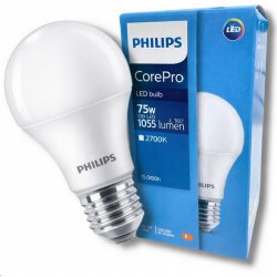 Żarówka LED E27 Philips CorePro 10W  75W 2700K Ciepła 1055lm