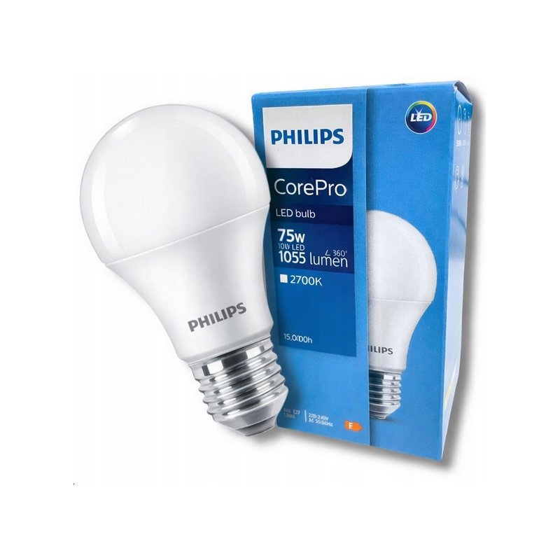 Żarówka LED E27 Philips CorePro 10W  75W 2700K Ciepła 1055lm