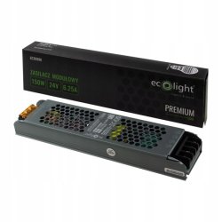 ZASILACZ modułowy SLIM PREMIUM 24V 150W 6,25A IP20 do taśm LED 3lata gw.