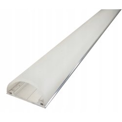 PROFIL ALU do zastosowań GIĘTYCH do LED + KLOSZ 1m