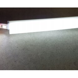 PROFIL ALU do zastosowań GIĘTYCH do LED + KLOSZ 1m