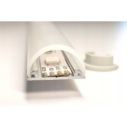 PROFIL ALU do zastosowań GIĘTYCH do LED + KLOSZ 1m