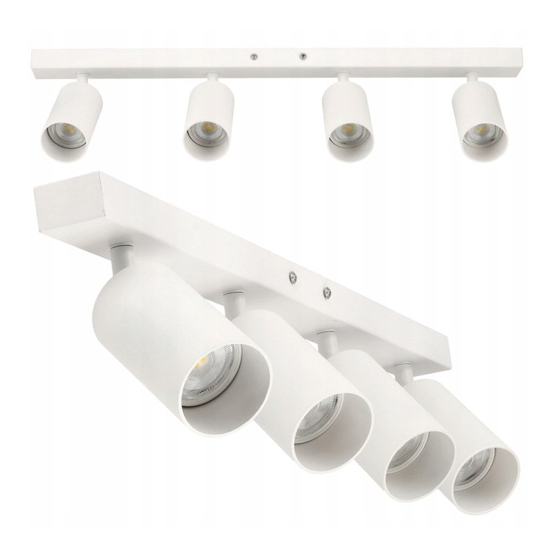 LAMPA sufit KINKIET ŚCIENNY regulowany SPOT 4 GU10