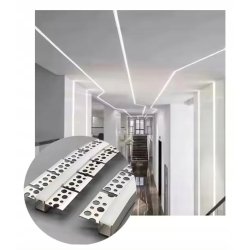 Profil LED Aluminiowy RUCHOMY GIĘTY do Płyt GK Gipsowych Regips + Klosz 2m