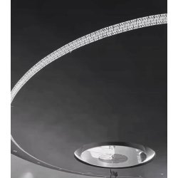 Profil LED Aluminiowy RUCHOMY GIĘTY do Płyt GK Gipsowych Regips + Klosz 2m