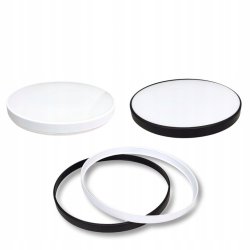 Plafon LED natynkowy Lampa sufitowa 18W NW z wymienną ramką biały/czarny