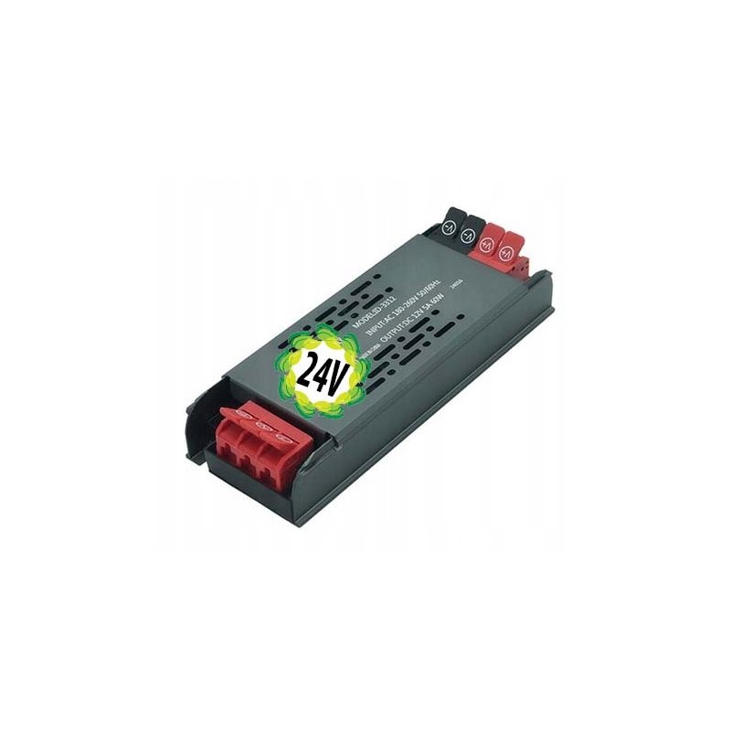 Zasilacz PROFESJONALNY płaski 24V 2,5A MOCNY 60W IP20 SUPER SLIM taśm led