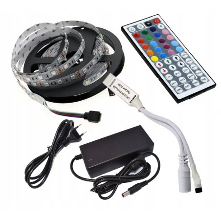 ZESTAW LED TAŚMA 5m RGB...