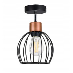 LAMPA KINKIET ŚCIENNY regulowany loft KULA drut 1