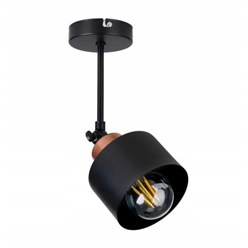 LAMPA sufit KINKIET ŚCIENNY regulowany loft KUBEK