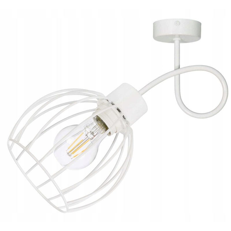 LAMPA KINKIET ścienny stały loft drut KULA na E27