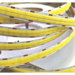 TAŚMA LED COB 24V super mocna 18w/m 1800 lm/m NEON linia DOUBLE zimny 5M