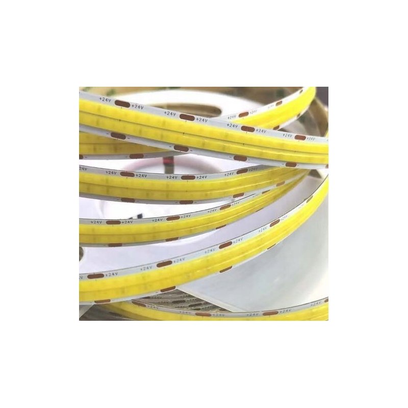 TAŚMA LED COB 24V super mocna 18w/m 1800 lm/m NEON linia DOUBLE zimny 5M