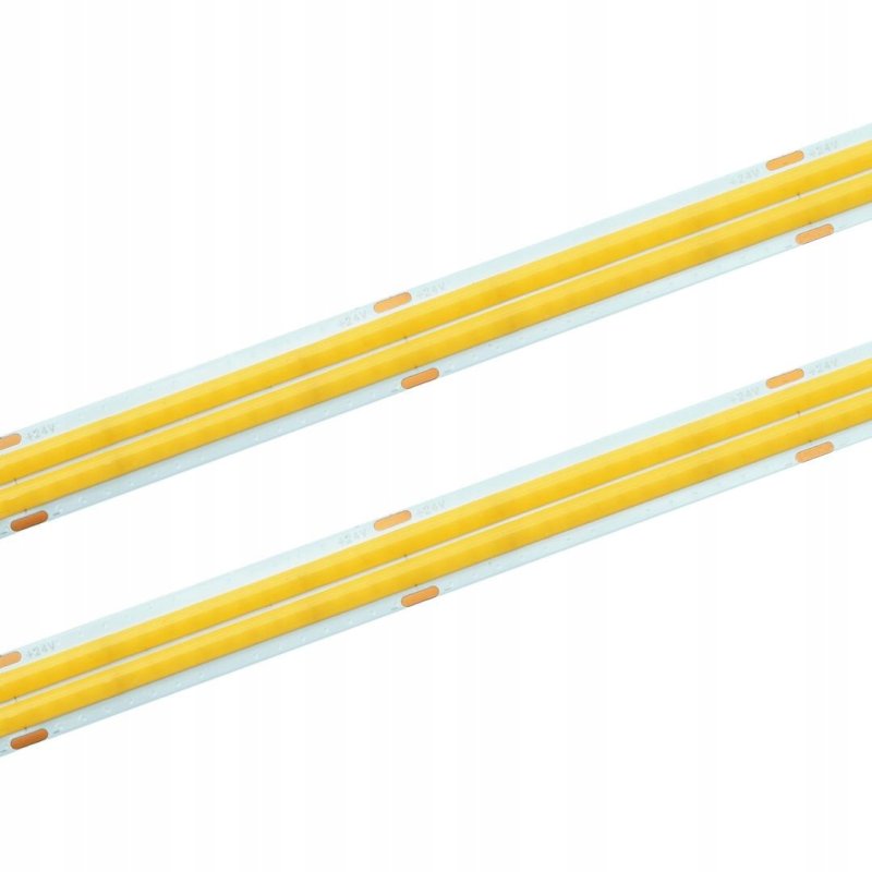 TAŚMA LED COB 24V super mocna 18w/m 1800 lm/m NEON linia DOUBLE zimny 5M