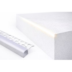 Zestaw PROFIL LED ALU do PŁYT karton-gips GK GIPSOWYCH krańcowy + klosz 2m