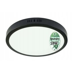 Panel LED plafon natynkowy 18W PREMIUM CCD czarny