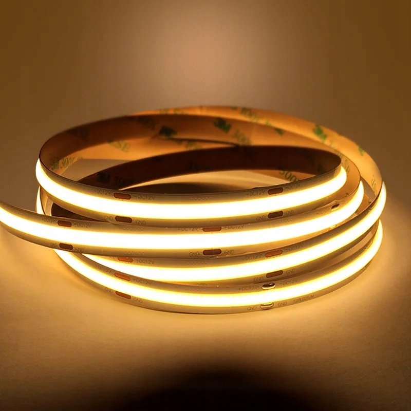 Taśma LED COB MOCNA 24V 528 diod/m 14W na 1m barwa biała CIEPŁA PRO