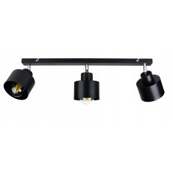 LAMPA PLAFON ŻYRANDOL regulowa BELKA KUBEK CZARNY