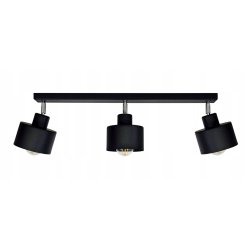 LAMPA PLAFON ŻYRANDOL regulowa BELKA KUBEK CZARNY