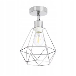 LAMPA KINKIET ścienny ruch loft drut na E27 chrom