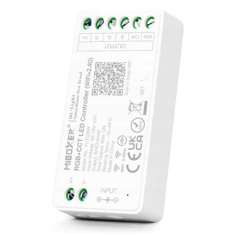 STEROWNIK FUT037W+ MILIGHT WIFI tuya RGB STREFOWY