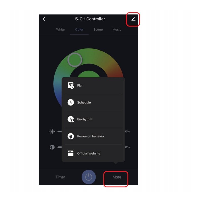STEROWNIK FUT037W+ MILIGHT WIFI tuya RGB STREFOWY