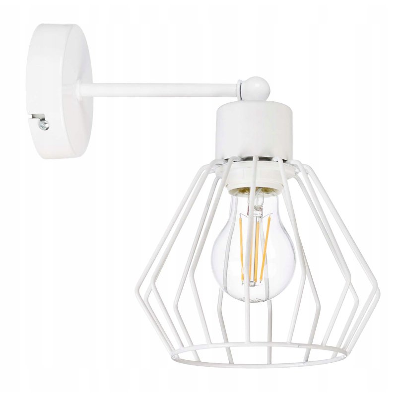 LAMPA KINKIET E27 ścienny stały loft drut BRYLANT