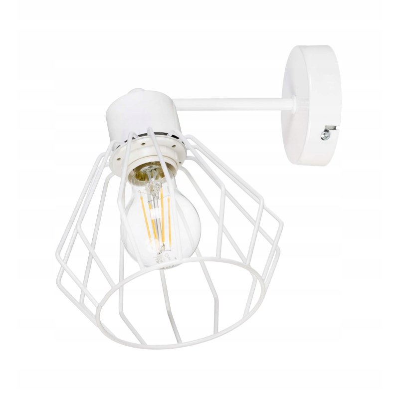 LAMPA KINKIET E27 ścienny stały loft drut BRYLANT