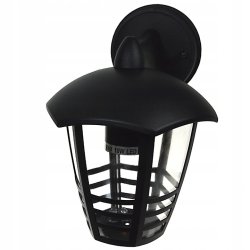 Lampa Kinkiet Ogrodowy Zewnętrzny Dolny CZARNY LED