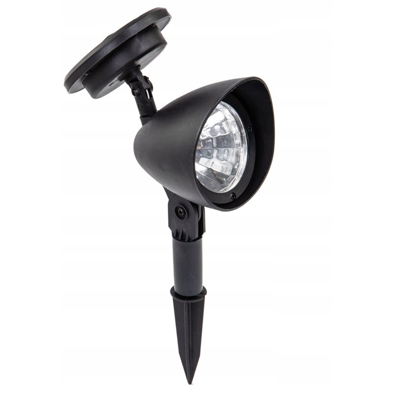 Reflektor ruchomy solarny OGRODOWA LAMPA SOLARNA WBIJANA LED barwa ZIMNA