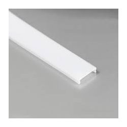 PROFIL aluminiowy WPUSZCZANY biały + KLOSZ mleczny zaślepki 2m do led