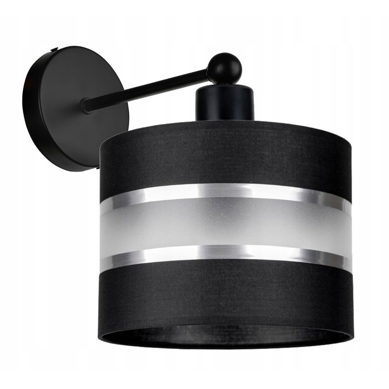LAMPA KINKIET ścienny STAŁY E27 Abażur paski 20cm