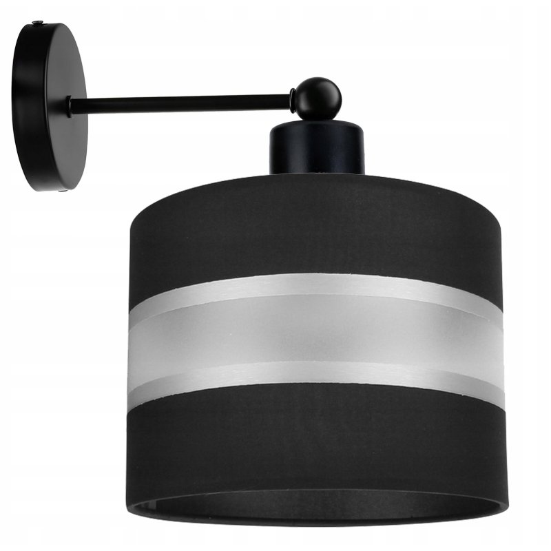 LAMPA KINKIET ścienny STAŁY E27 Abażur paski 20cm