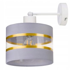 LAMPA KINKIET ścienny STAŁY E27 Abażur paski 20cm